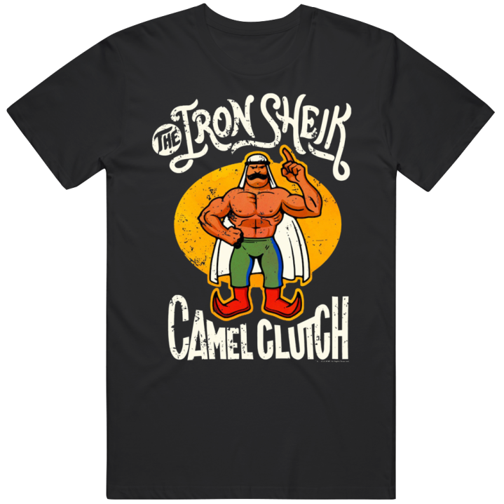 The Iron Sheik Camel Clutch Wrestling 80s Vintage T Shirt