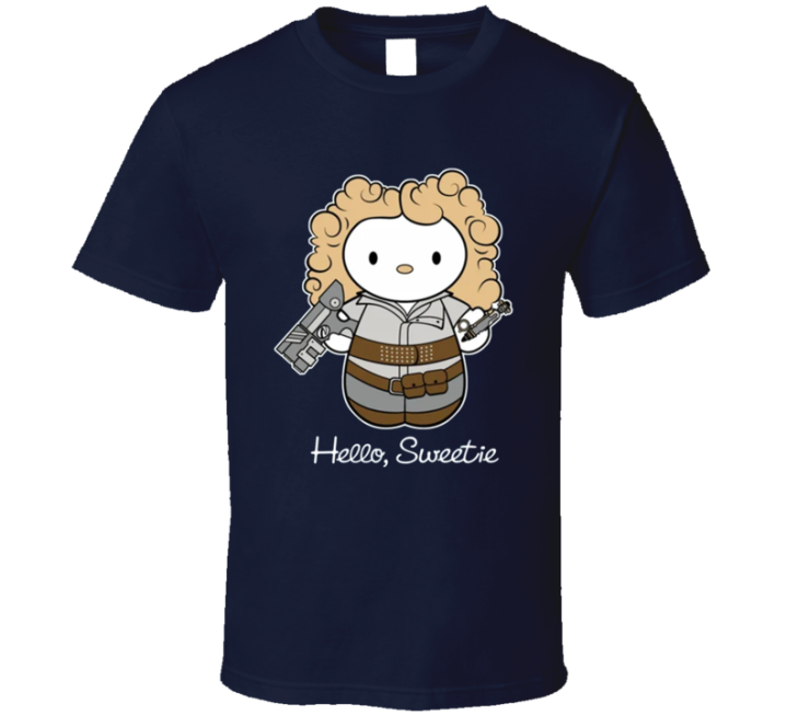 Hello Sweetie Doctor Who Kitty Parody T Shirt