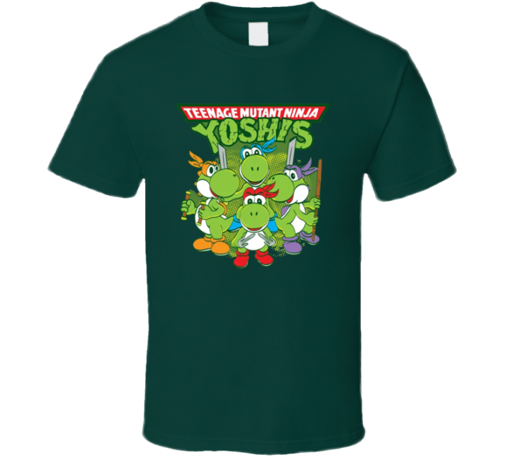 Teenage Mutant Ninja Yoshis Turtles Parody T Shirt