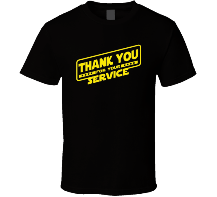 Thank You For Your Service Star Wars Memorial Day T Shirt