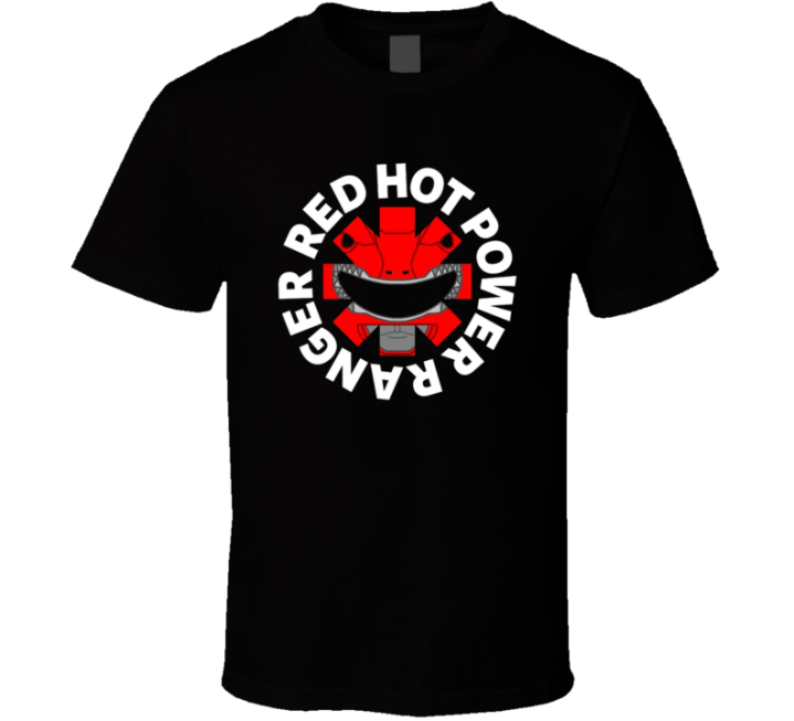 Red Hot Power Ranger Chili Pepper Parody T Shirt