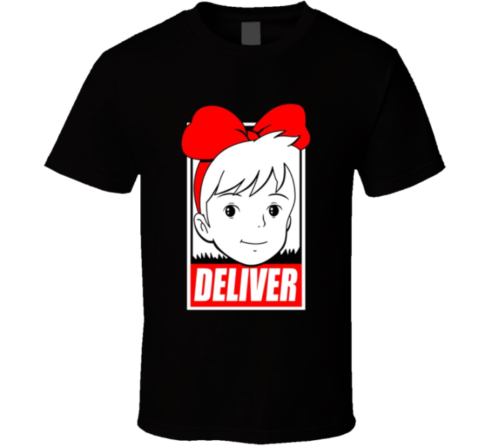 Kiki's Delivery Service Anime Parody T Shirt