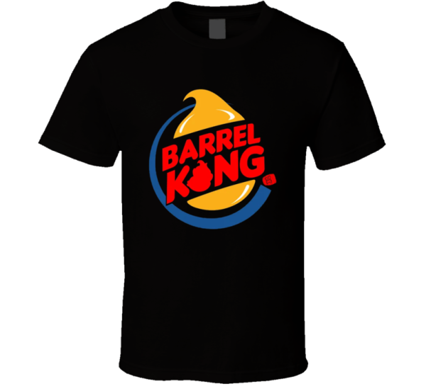 Barrel King Donkey Kong Burker King Parody T Shirt