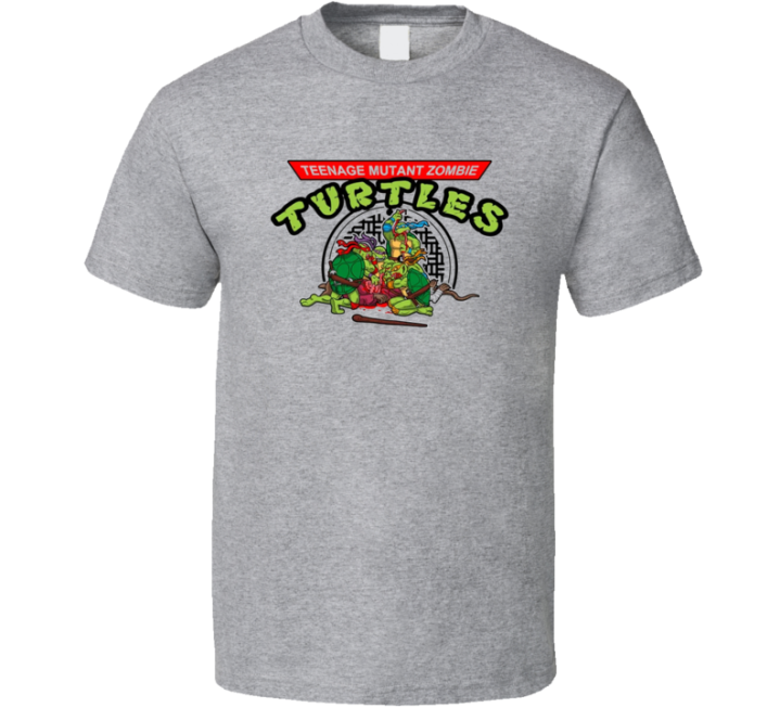 Teenage Mutant Zombie Turtles Ninja Parody T Shirt