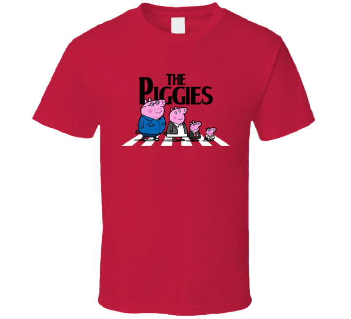 The Piggies Peppa Pig Abbey Road Parody T Shirt