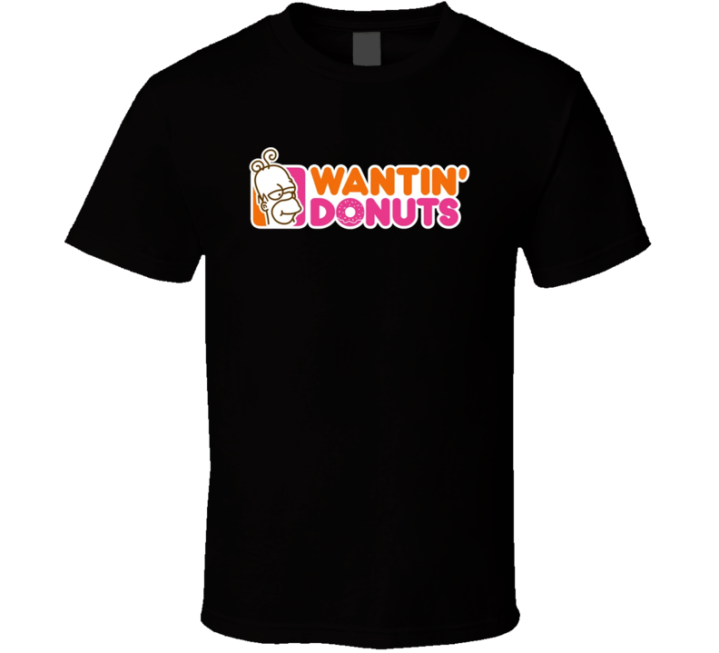 Wantign Donuts Homer Simpsons Parody T Shirt