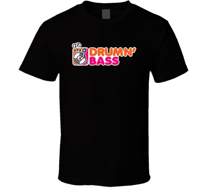 Durmn' Bass Drumming Band Dunkin Donuts Parody T Shirt
