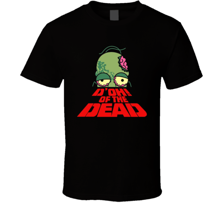 D'oh Of The Dead Simpsons Halloween Zombie Parody T Shirt