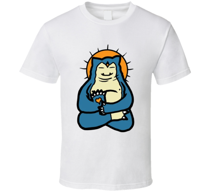 Spirit Animal Snorlax Pokemon Buddha Parody T Shirt