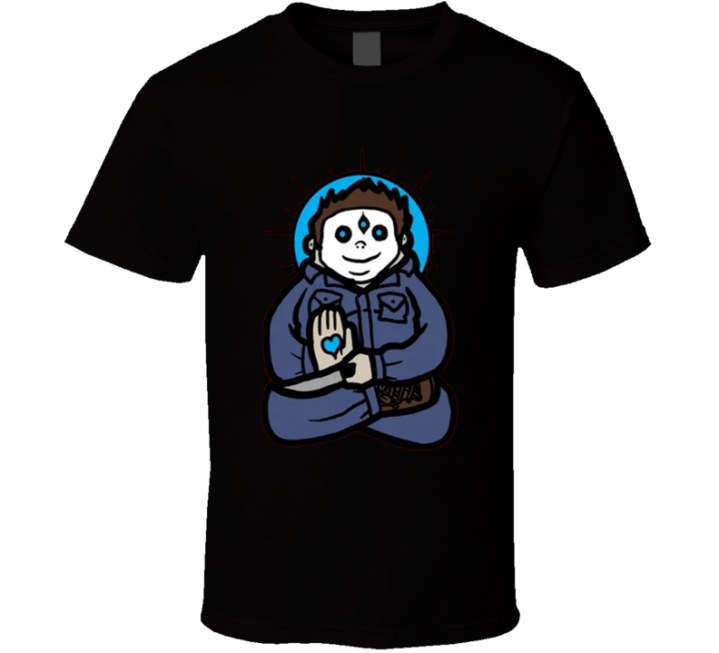 Spirit Animal Michael Myers Halloween Buddha Parody T Shirt