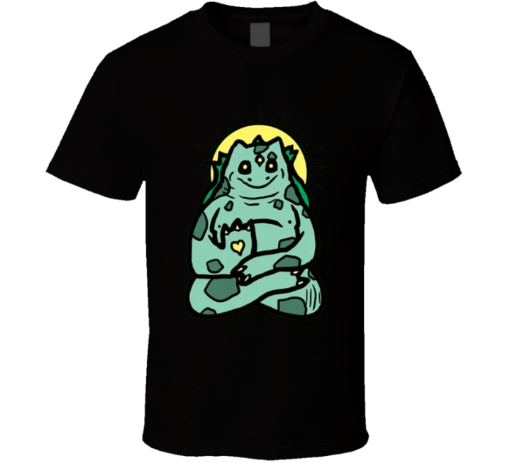 Bulba Buddha Pokemon Parody T Shirt