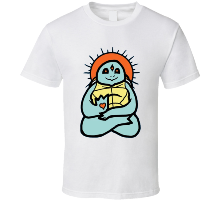 Spirit Animal Squirtle Pokemon Buddha Parody T Shirt