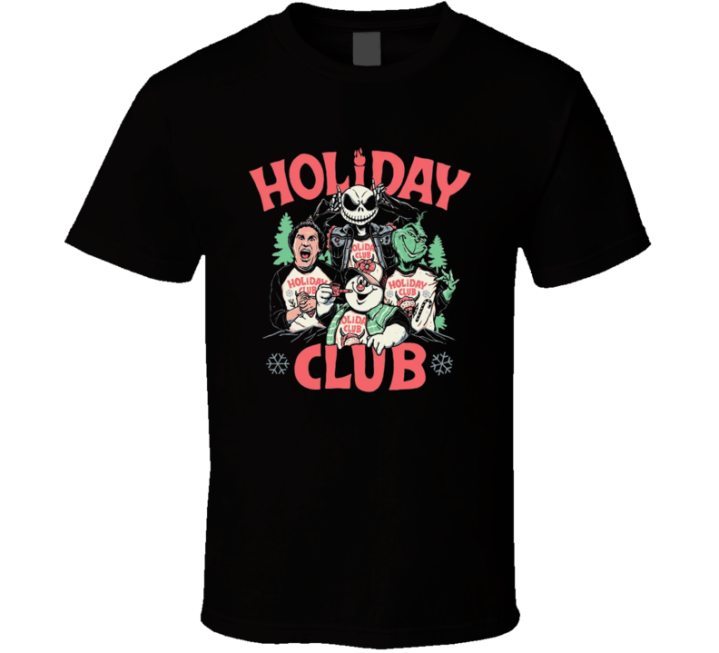 Holiday Hellfire Club Christmas Halloween Gift Parody T Shirt