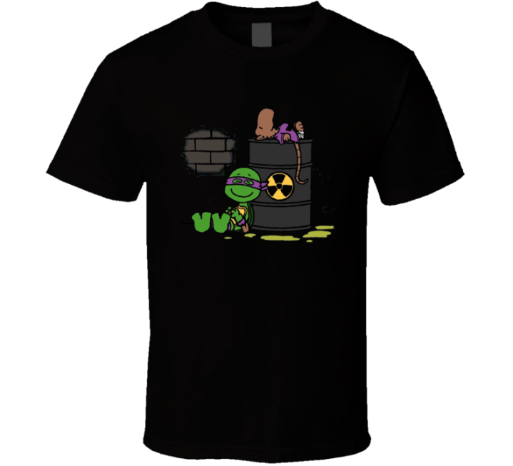 Teenage Mutant Ninja Turtles Snoopy Peanuts Parody T Shirt