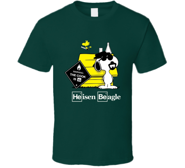 Heisen Beagle Snoopy Peanuts Breaking Bad Parody T Shirt