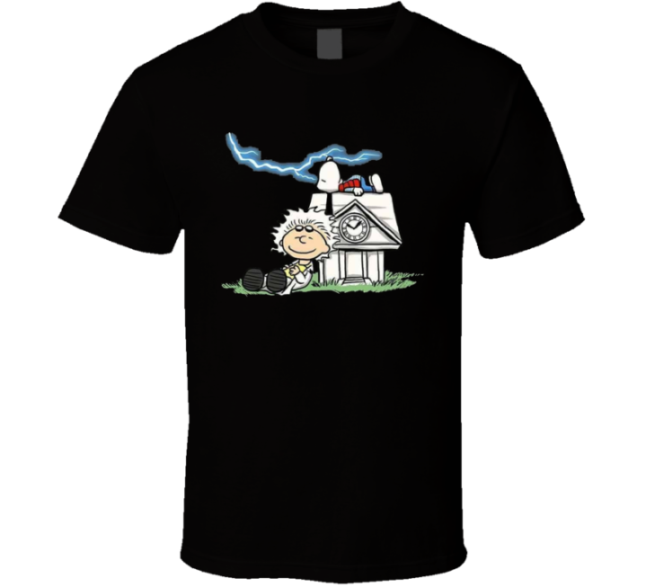 Back To The Future Peanuts Snoopy Halloween Parody T Shirt