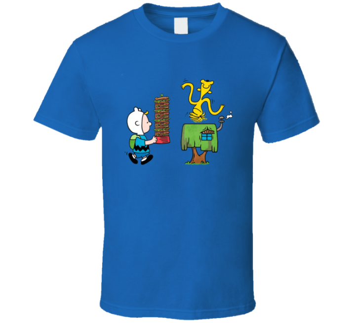 Adventure Time Peanuts Snoopy Parody T Shirt