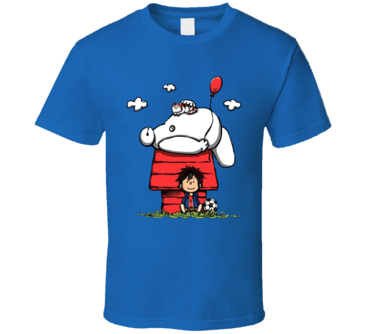 Big Hero 6 Snoopy Peanuts Soccer Parody T Shirt