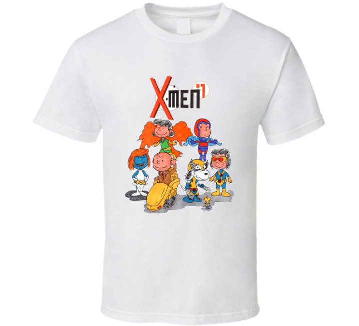 X-men Peanuts Snoopy Parody Halloween Costume T Shirt