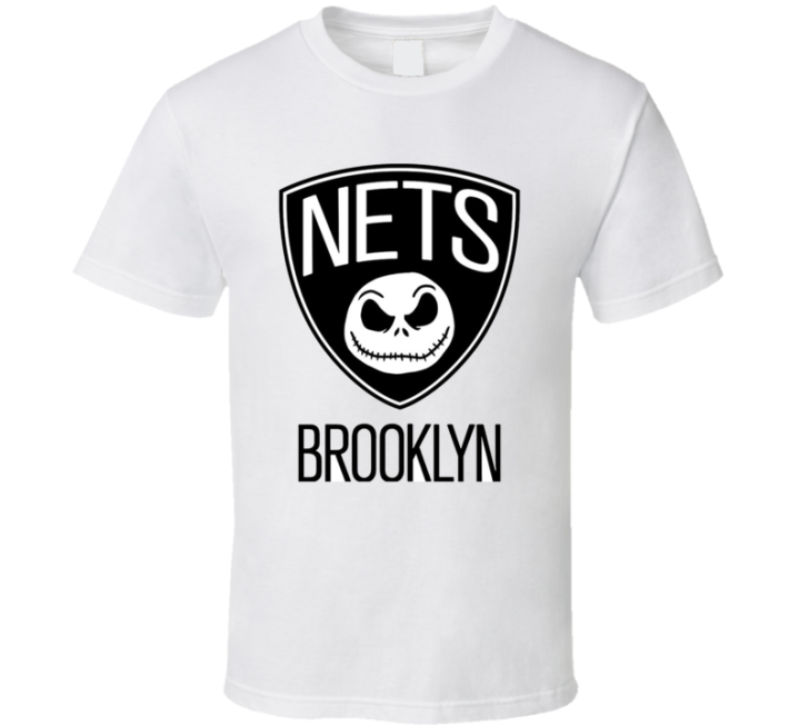 Skellington Nets Brooklyn Halloween Parody Gift T Shirt