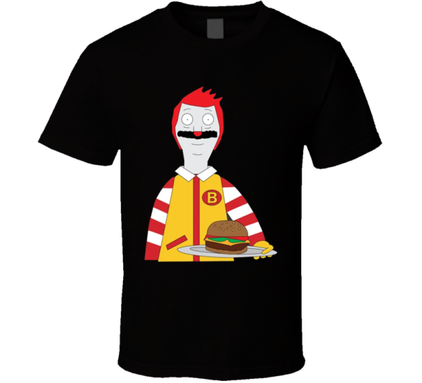 Bob's Mcdonald Burger's Crossover Parody T Shirt