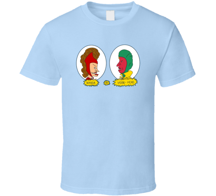 Wanda And Vision-head Beavis Butt-head Parody T Shirt