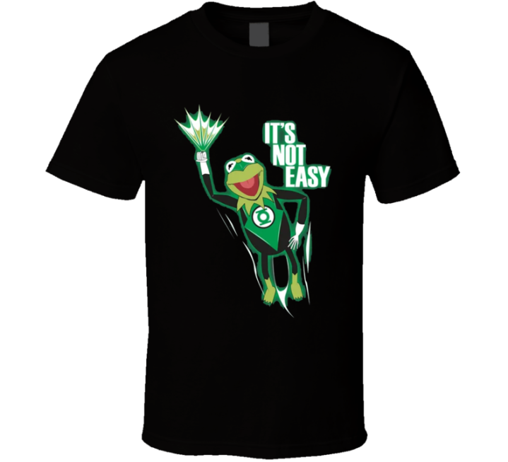 It's Not Easy The Green Kermit Lanter Justice League Parody T Shi