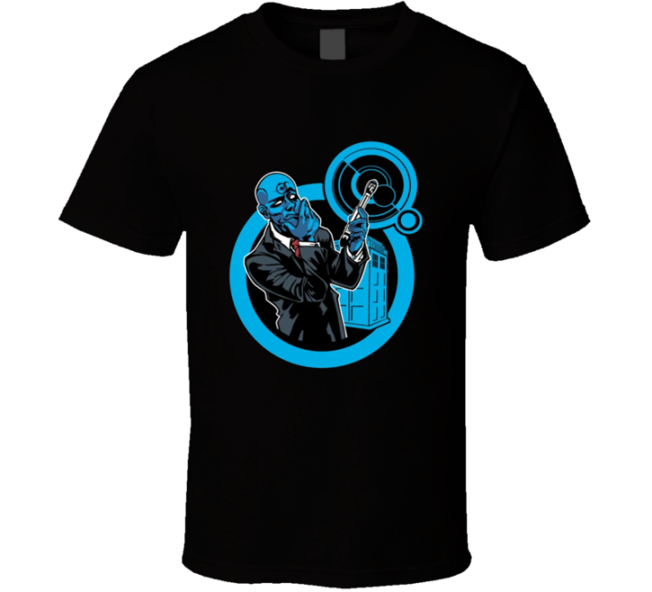 Dr Blue Manhattan Who Funny Parody Gift T Shirt