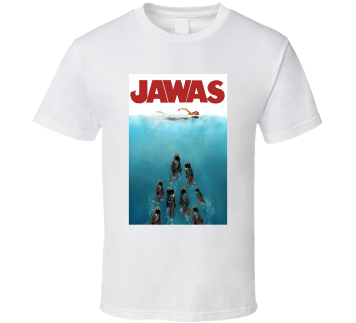 Jawas Jaws Star Wars Parody T Shirt