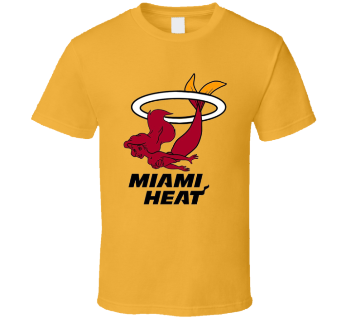 Miami Little Mermaid Heat Basketball Parody T Shirt