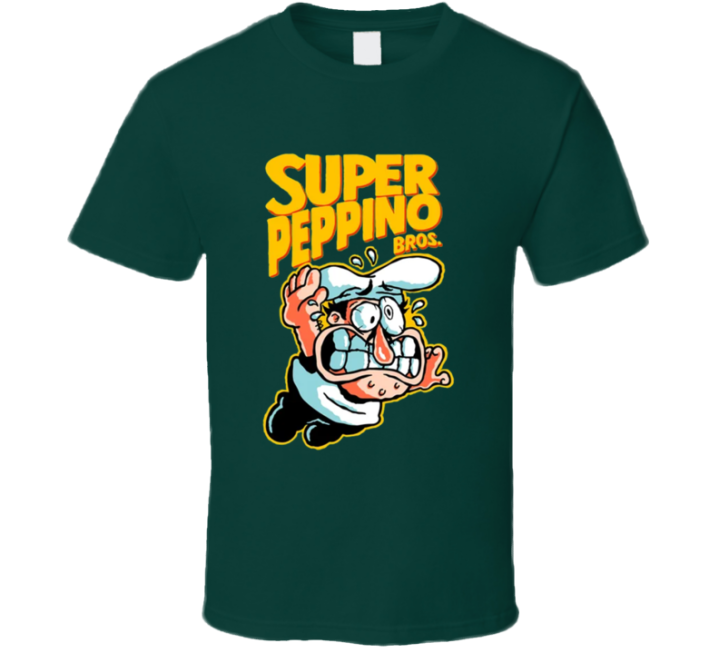 Super Peppino Bros Mario Parody T Shirt