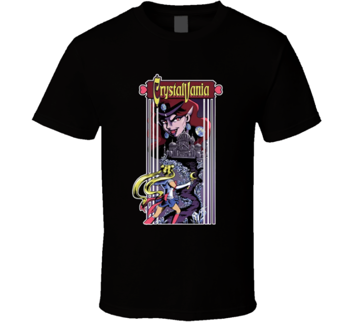 Crystalvania Castlevania Sailor Moon Halloween Parody T Shirt