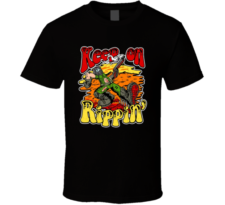 Keep On Rippin' Truckin' Eternal Parody Military Gift T Shir