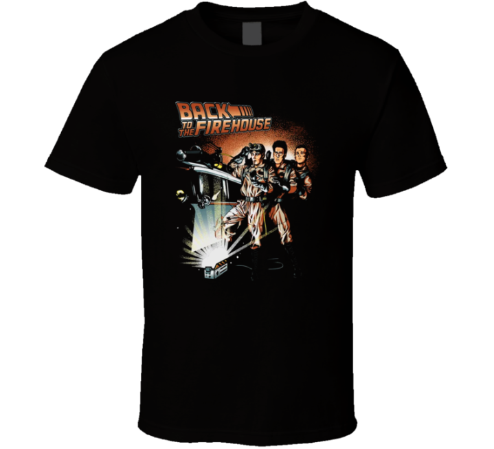 Back To The Firehouse Ghostbusters Future Halloween Parody T Shirt