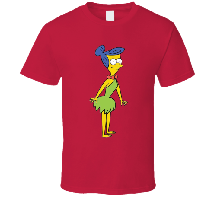 Marge Flintstone Simpsons Parody T Shirt