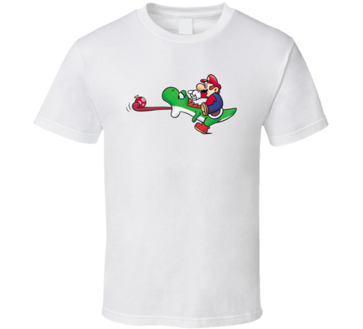 Yoshi Mario Devil Fruit One Piece Parody T Shirt