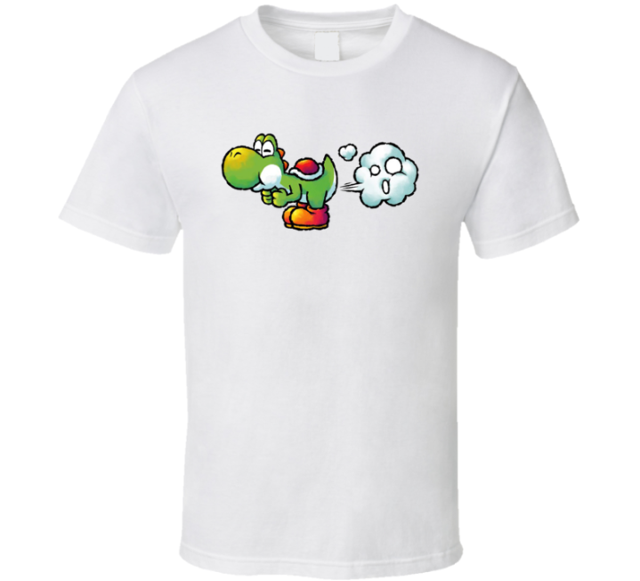 Farting Yoshi Super Mario Parody T Shirt