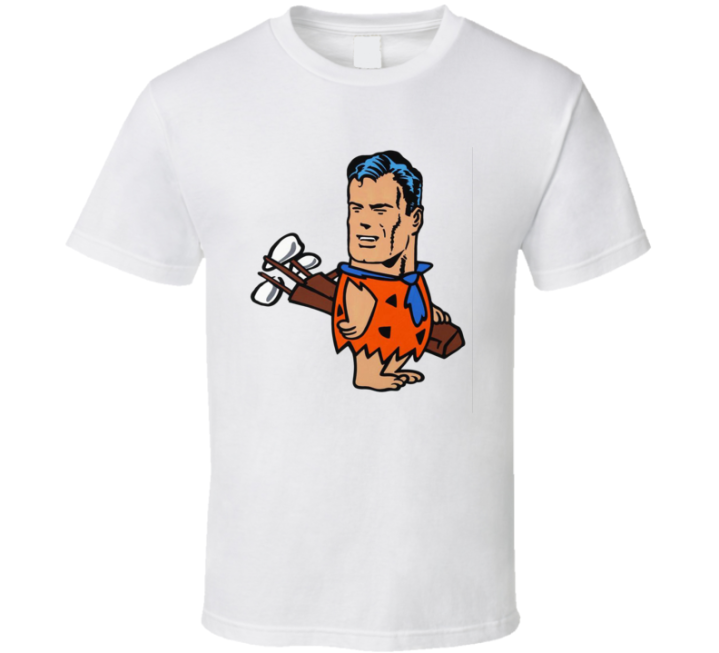 Superman Flintstones Golf Parody T Shirt