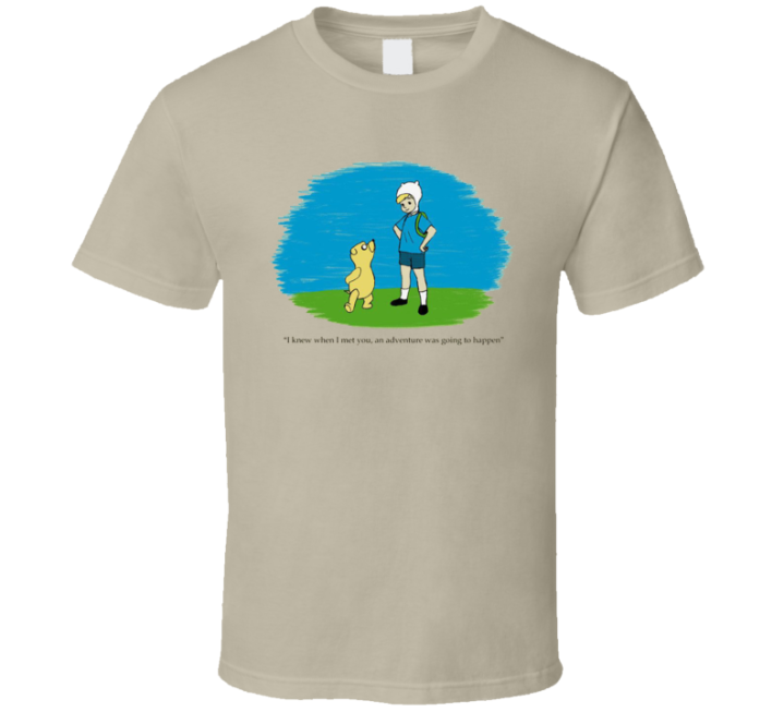 Adventure Time Winnie The Pooh Mashup Parody T Shirt