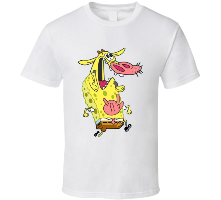 Spongebob Cow And Chicken Cursed Fusion T Shirt