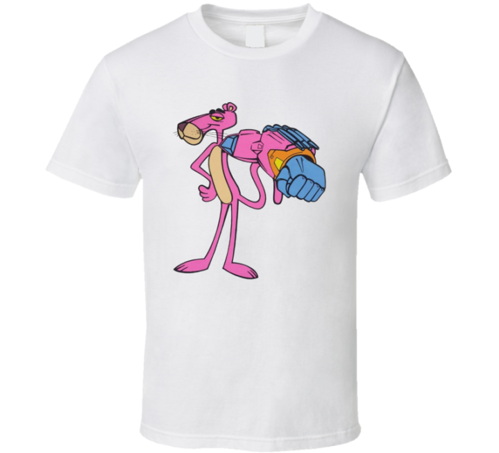 Pink Buster Panther Christmas Parody T Shirt