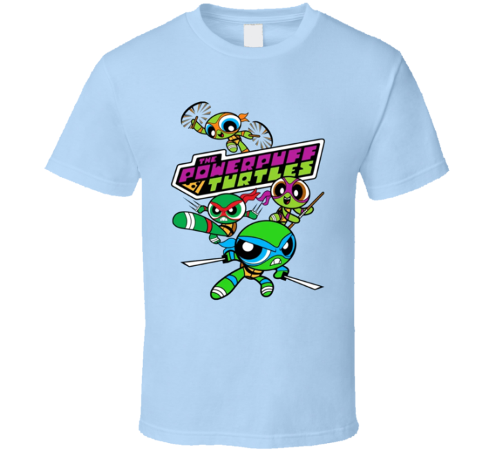 Power Puff Turtles Girls Teenage Mutant Christmas Gift T Shirt