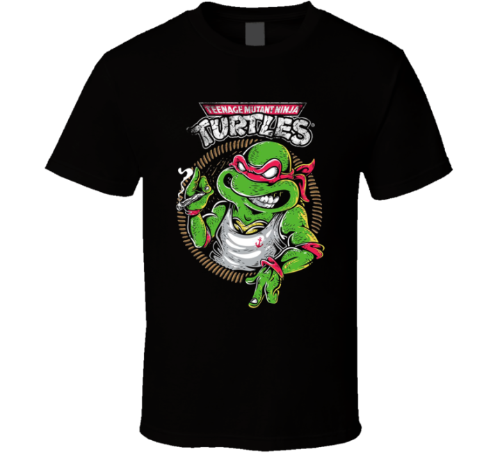 Teenage Mutant Ninja Turtles Bootleg Newport Weed Parody T Shirt