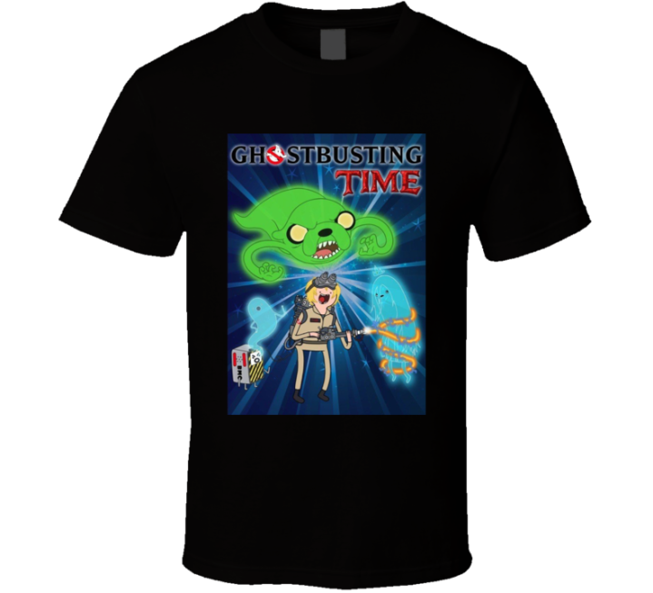 Ghostbusting Ghostbusters Adventure Time Halloween Parody T Shirt