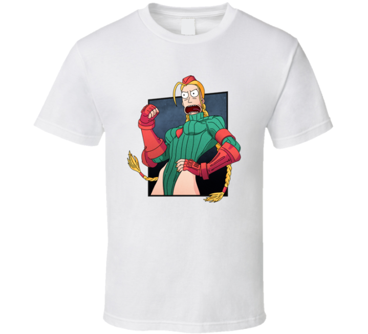 Cammy Summer Street Fighter Rick Morty Parody T Shirt