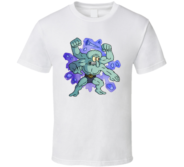 Squidchamp Squidward Machamp Pokemon Spongebob Parody T Shirt