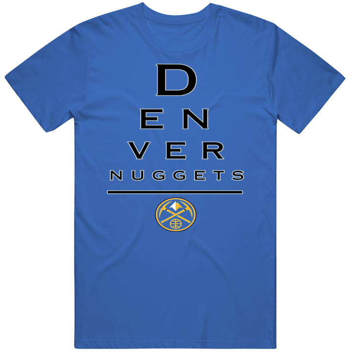 Denver Nuggets Eye Test Basketball T Shirt