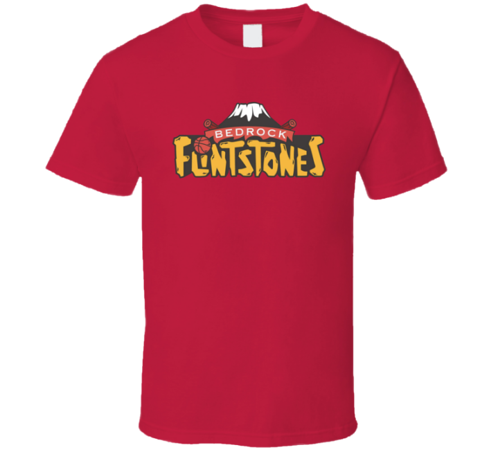 Bedrock Flintstones Basketball Parody T Shirt