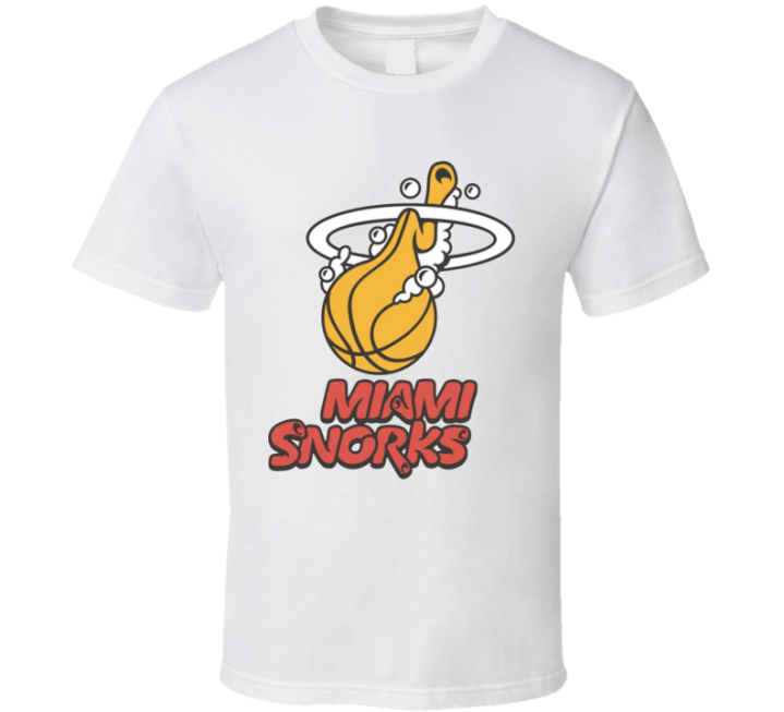 Miami Snorks Heat Basketball Parody T Shirt