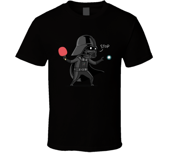 Darth Vader No Table Tennis Star Wars Parody T Shirt